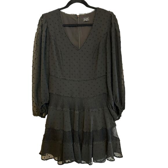 Bardot Black Mae Lace Dress - Size 6 - Picture 2 of 8